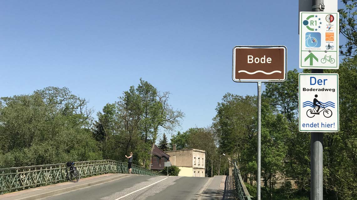 Radwegende Bodebrücke Nienburg